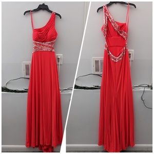 Salmon Prom dress